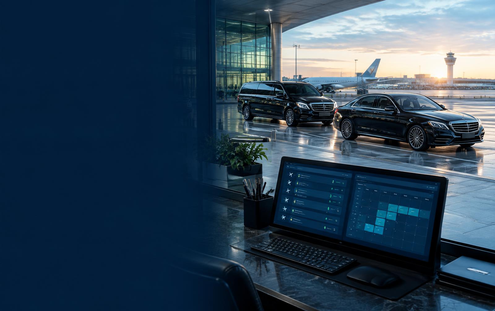 Limo and black car fleet with reservations workspace